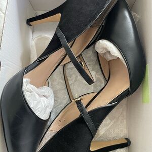 Banana Republic Black Stiletto Heels with Ankle Straps